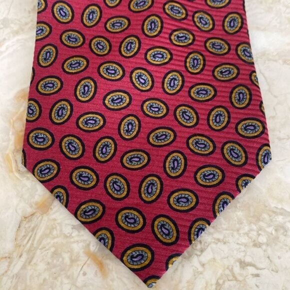 Richel 100% Silk Paisley Tie Made in Spain - Mint Condition - Picture 3 of 8